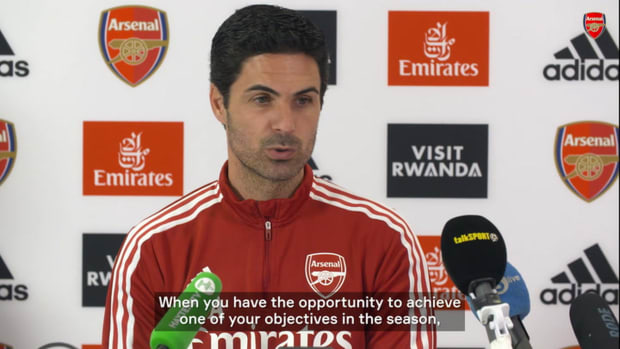 Arteta: 'If we win we are in the Champions League next season'